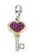 
14k Two-Tone Key Round 1.5 mm Ruby and Di
