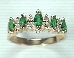 
Emerald & Diamond Ring
