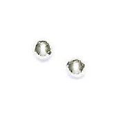 
14k White Gold 4 mm Ball Friction-Back Post Stud Earrings
