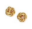 
14k Yellow 10 mm Love-Knot Friction-Back 
