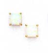 
14k Yellow 6 mm Square Opal Friction-Back
