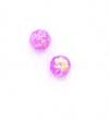 
14k Yellow 5 mm Round Pink Opal Friction-
