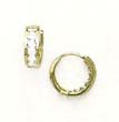 
14k Yellow 3.5 mm Square CZ Hinged Earrin
