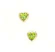 
14k Yellow 5 mm Heart Peridot-Green CZ Ea
