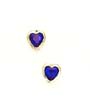 
14k Yellow 5 mm Heart Sapphire-Blue CZ Ea
