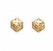 
14k Yellow 1 mm Round CZ Small Dice Frict
