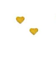 
14k Yellow Gold Childrens Petite Heart Post Earrings
