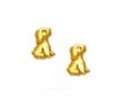 
14k Yellow Puppy Friction-Back Earrings
