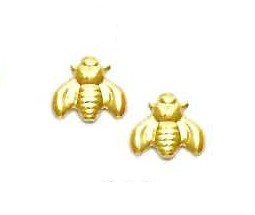 
14k Yellow Gold Moth Friction-Back Post Earrings

