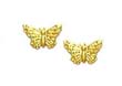 
14k Yellow Butterfly Friction-Back Earrin
