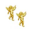 
14k Yellow Angel Friction-Back Earrings
