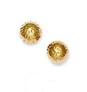 
14k Yellow Gold 6 mm Sparkle-Cut ball Earrings
