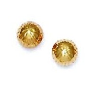 
14k Yellow Gold 7 mm Sparkle-Cut ball Earrings
