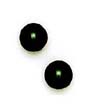 
14k Yellow 8 mm Round Black Crystal Pearl
