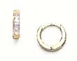 
14k Yellow 2 mm Princess Clear and Light-
