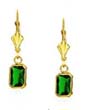 
14k Yellow 7x5 mm Emerald-Cut Emerald-Gre
