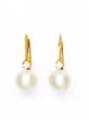 
14k Yellow 7 mm Round White Crystal Pearl
