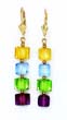 
14k 6 mm Cube Yellow Blue Green and Purpl
