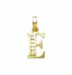 
14k Yellow 1.5 mm Round CZ Initial E Pend
