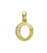 
14k Yellow 1.5 mm Round CZ Initial O Pend
