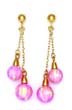 
14k Yellow 6 and 7 mm Round Pink Opal Dou
