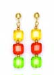 
14k Yellow 6 mm Cube Yellow Red and Green
