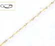 
14k White 6 mm Round Clear Crystal Neckla
