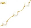
14k Yellow 9x8 mm Curved White Crystal Pe
