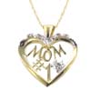 
10k Yellow Number One Mom Heart Diamond P
