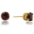 
14k Yellow 6 mm Round Garnet Stud Earring
