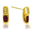 
10k Yellow 5x3 mm Oval Ruby and Diamond S
