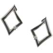 
10k White Geometric Diamond Earrings
