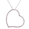 
10k White Heart Design Pink Diamond Penda
