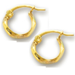 
14k Yellow Childrens Faceted Earrings
