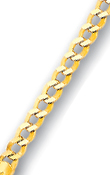 
14k Yellow 2.7 mm Curb Link Anklet - 10 I
