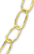 
14k Yellow Fashionable Oval Link Necklace
