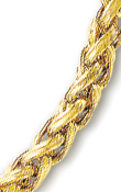 
14k Yellow Fancy Wheat Necklace - 18 Inch
