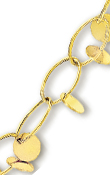 
14k Yellow Elegant Circular Link Bracelet
