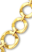 
14k Yellow Elegant Circular Link Bracelet

