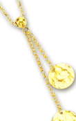 
14k Yellow Fashionable Circular Link Neck
