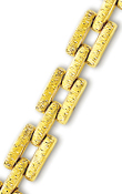 
14k Yellow Elegant Fancy Design Bracelet 
