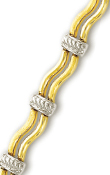 
14k Two-Tone Elegant Design Bracelet - 7.
