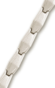 
14k White Elegant Design Bracelet - 7.25 
