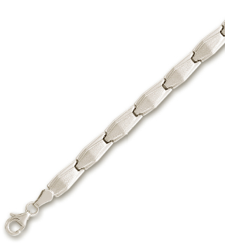 
14k White Elegant Design Bracelet - 7.25 Inch
