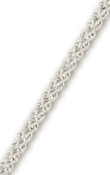 
14k White 3 mm Two Rows Solid Rope Bracel
