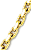 
14k Yellow Mens Bold Cable Link Necklace 
