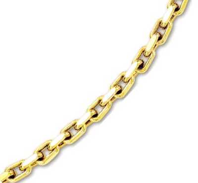 
14k Yellow Mens Bold Cable Link Bracelet - 8.75 Inch
