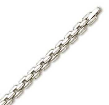 
Stainless Steel Mens Fancy Link Bracelet - 8.5 Inch
