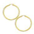 
14k Yellow 2x40 mm Shiny Hoop Earrings
