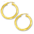 
14k Yellow 4x30 mm Bold Shiny Hoop Earrin
